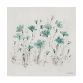 Trademark Fine Art Lisa Audit 'Wildflowers Iii Turquoise' Canvas Art, 24x24 WAP04178-C2424GG